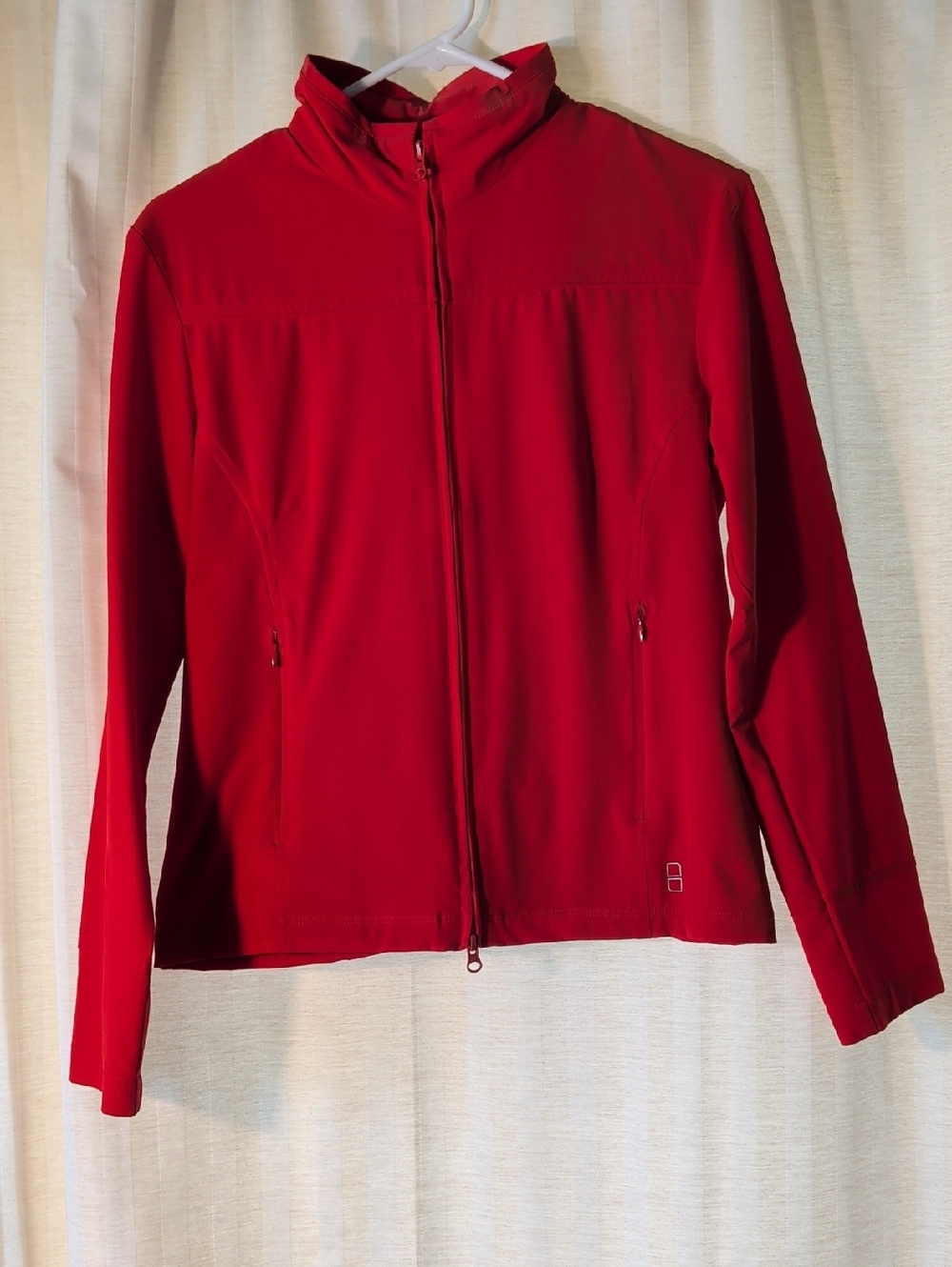 Lucy Red Zip-Front Utility Jacket